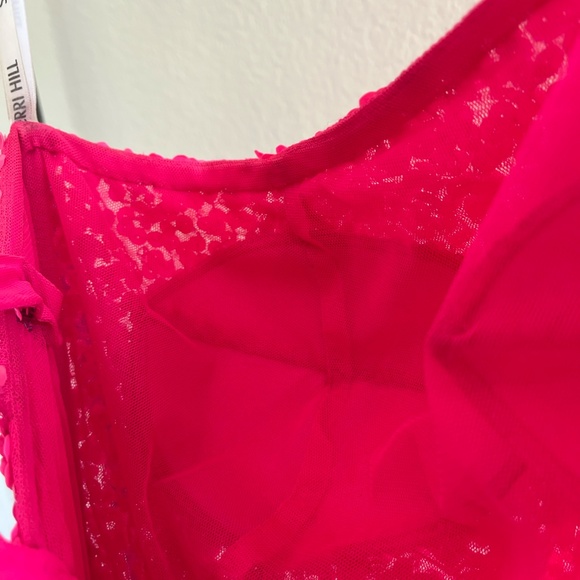 SHERRI HILL | 54330 One Shoulder High Slit Sequin Dress in Neon Pink | Size 0 - Picture 6 of 16